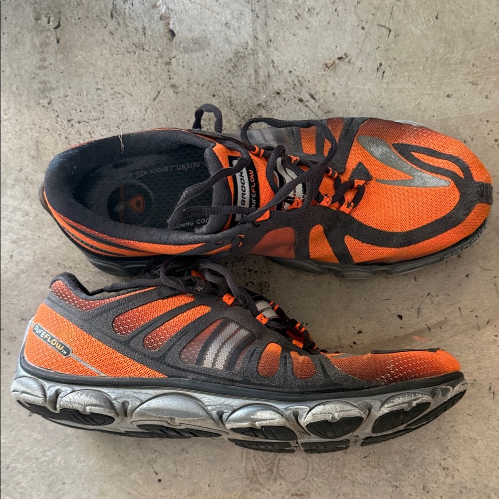 Brooks Men's Athletic Shoes in Orange and Black